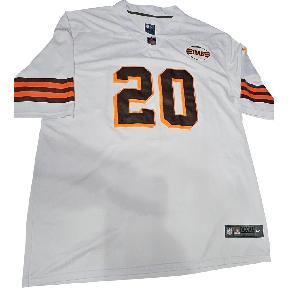 Cleveland Browns Pierre Strong Jr #20 Nike Official‎ NFL Game Jersey 1946 XXXL